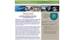 Desktop Screenshot of integral-focus.com